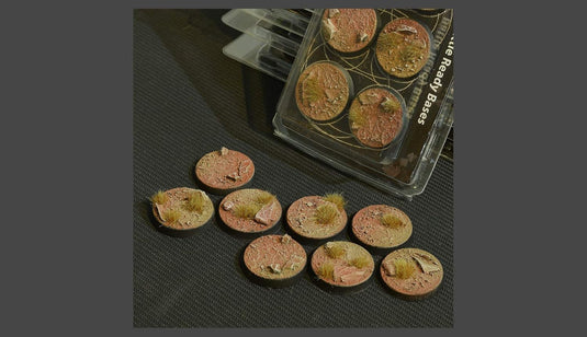 Gamer Grass Badlands Bases - Round 32mm - Cobbco