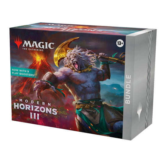 Magic: The Gathering Modern Horizons 3 Bundle - 9 Play Boosters, 30 Land Cards + Exclusive Accessories - Cobbco