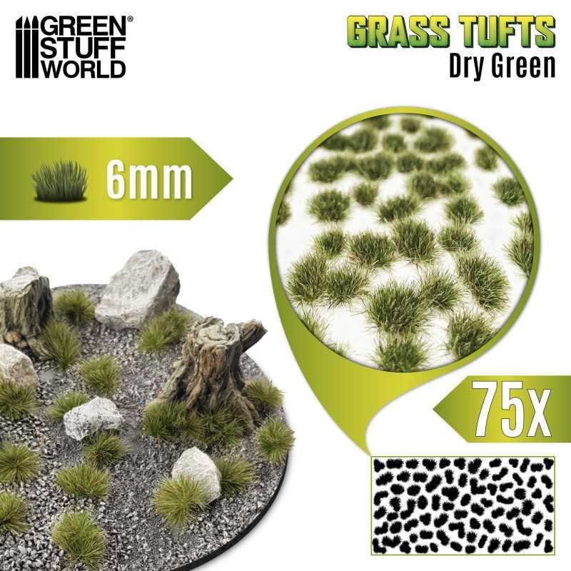 Load image into Gallery viewer, Green Stuff World Static Grass Tufts 6 mm - Dry Green - 10670 - Cobbco
