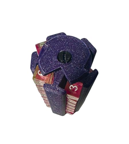Load image into Gallery viewer, Arena Games Gaming Dice Capsule - Holds 40 12mm 6 Sided dice for Tabletop Gaming (Purple Galaxy Sparkle) - Cobbco
