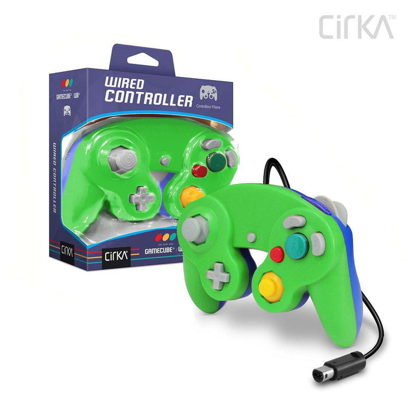 Load image into Gallery viewer, Hyperkin CirKa Wired Controller - Green/Blue for Nintendo Gamecube - Cobbco
