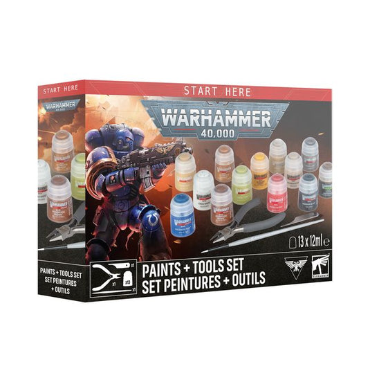 Games Workshop Warhammer 40,000: Paint + Tools set - Cobbco