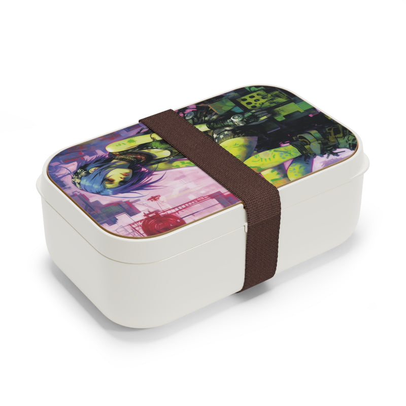 Load image into Gallery viewer, Design Series Sci-Fi RPG - Anime Girl Punk Rocker #1 Bento Lunch Box , Waifu and Weebs, Nerdy Gift Idea
