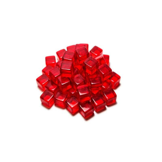 Green Stuff World for Models & Miniatures Red Cube tokens 8mm 3786