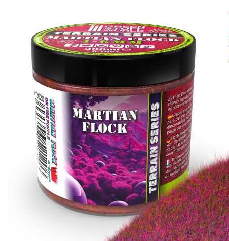 Load image into Gallery viewer, Green Stuff World Martian Fluor Grass - 200ml Flocking for Basing Miniatures and Terrain
