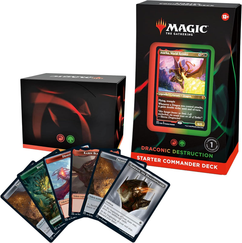 Load image into Gallery viewer, Magic: The Gathering Starter Commander Deck – Draconic Destruction (Red - Green) - Cobbco
