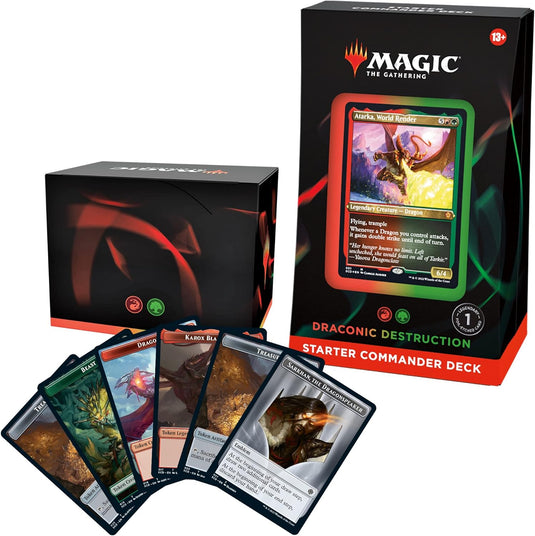Magic: The Gathering Starter Commander Deck – Draconic Destruction (Red - Green) - Cobbco
