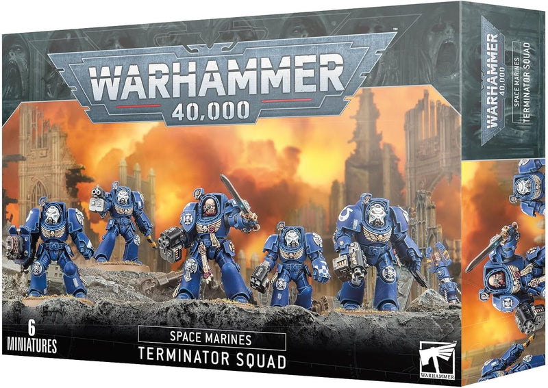 Load image into Gallery viewer, Games Workshop - Warhammer 40,000 - Space Marines: Terminator Squad (2023 Edition), Blue
