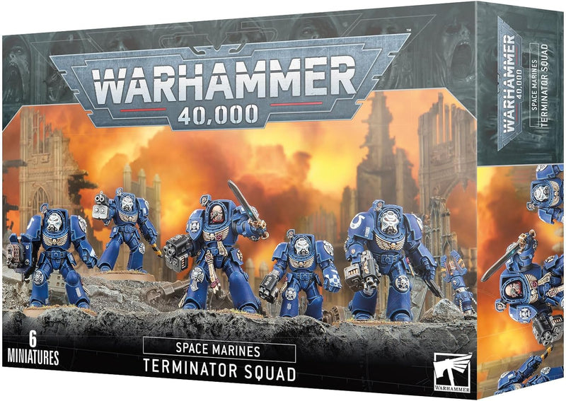 Load image into Gallery viewer, Games Workshop - Warhammer 40,000 - Space Marines: Terminator Squad (2023 Edition), Blue
