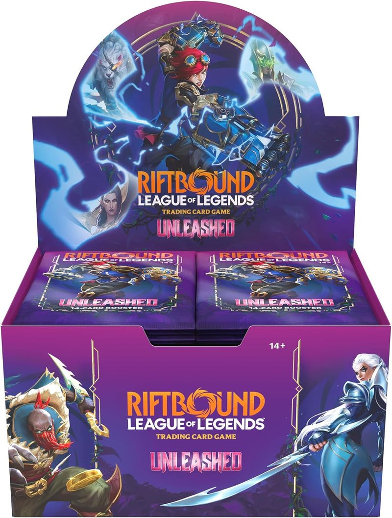 Load image into Gallery viewer, Riftbound: League of Legends TCG Unleashed - Booster Display - 24 Booster Packs (14 Cards Ea), Deck - Building Trading Card Game, Randomly Assorted - Cobbco
