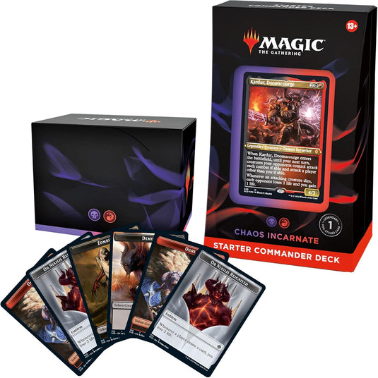 Magic: The Gathering Starter Commander Deck - Chaos Incarnate (Black - Red) - Cobbco