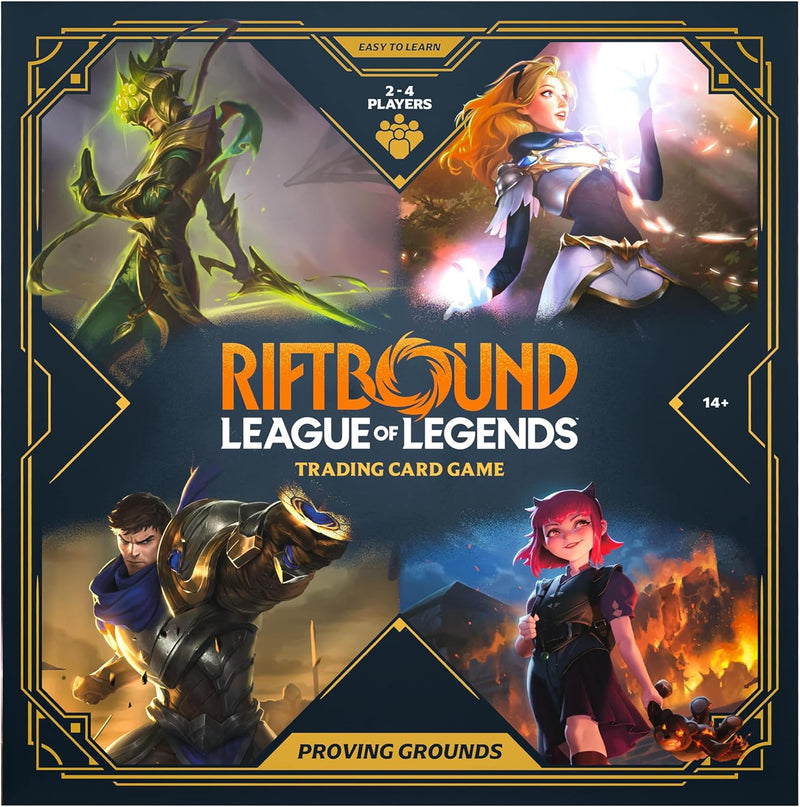 Load image into Gallery viewer, Riftbound: League of Legends - Proving Grounds - Trading Card Game, Deck-Building Battle, 4 Champion Boards &amp; Starter Decks, Ages 14+, 2-4 Players
