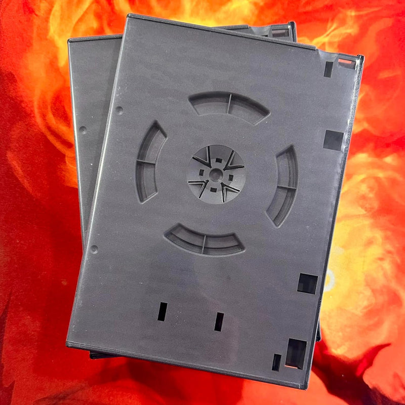 Load image into Gallery viewer, Replacement Case for Nintendo Gamecube Games Replaces Clear Retail Game Case, with Clear Cover for Box Art. - Black - Cobbco

