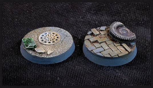 Gamer Grass Battle Ready Bases: Urban Warfare 32mm Round (x8) - Cobbco