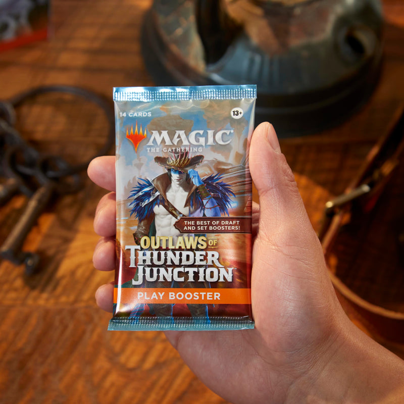 Load image into Gallery viewer, Magic: The Gathering Outlaws of Thunder Junction Play Booster Box - 36 Packs (504 Magic Cards) - Cobbco
