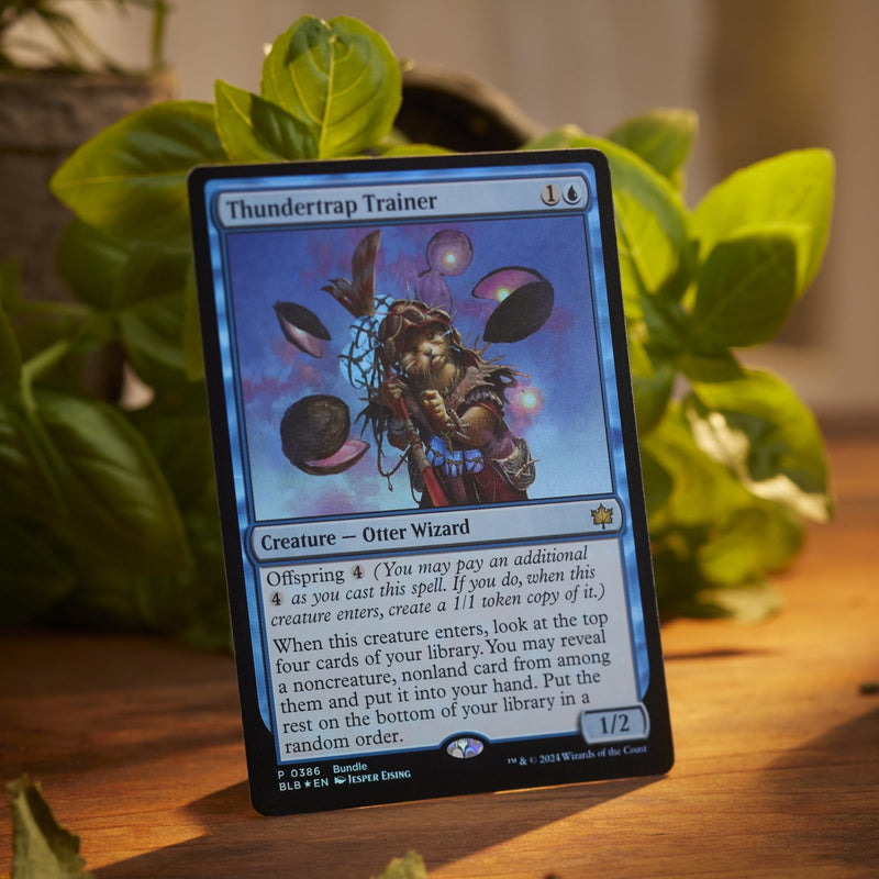 Load image into Gallery viewer, Magic: The Gathering Bloomburrow Bundle - 9 Play Boosters, 30 Land cards + Exclusive Accessories - Cobbco
