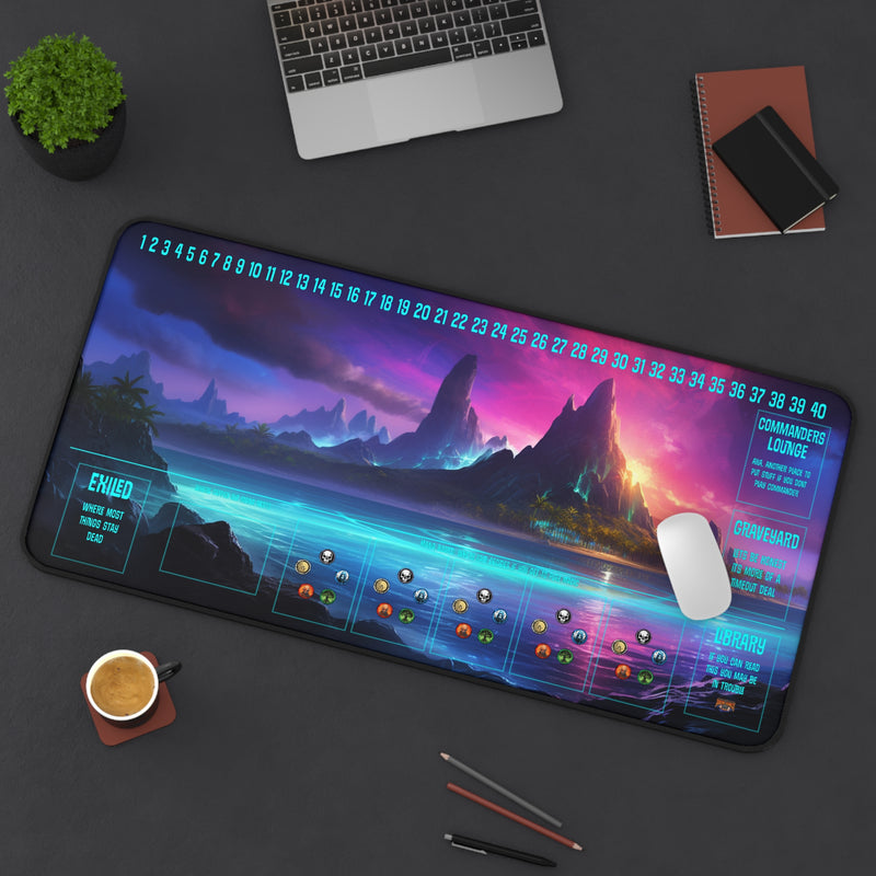Load image into Gallery viewer, Ultra Edition MTG Playmat 31" x 15.5" Island - Fantasy RPG - Cobbco
