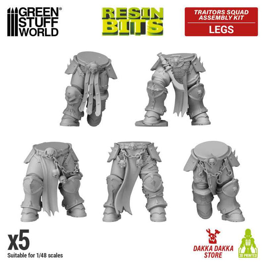Green Stuff World for Models & Miniatures DakkaDakka Traitors Squad Chaos Legs 12402