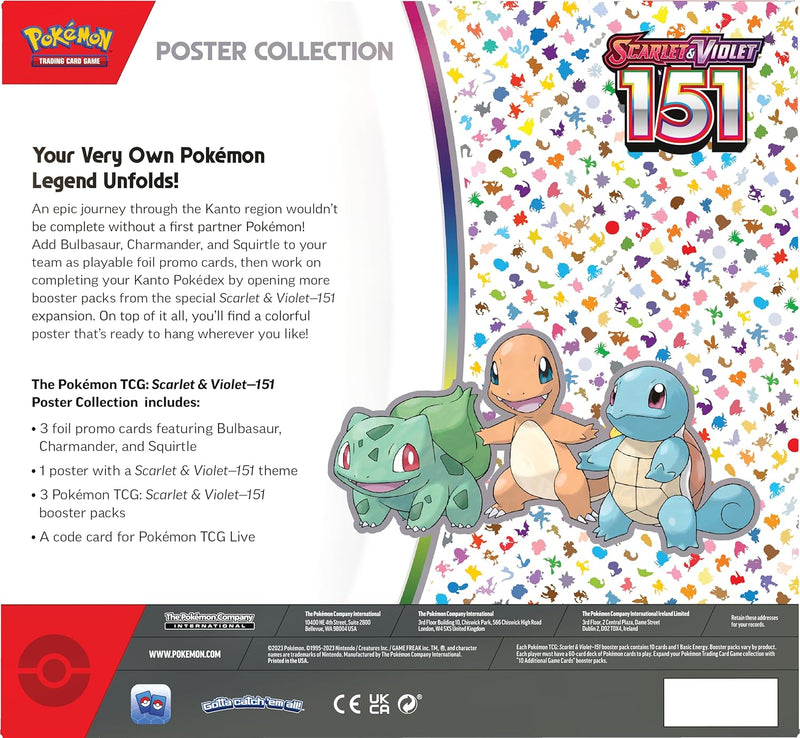 Load image into Gallery viewer, Pokemon TCG Scarlet &amp; Violet 3.5 Pokemon 151 Poster Collection - Cobbco
