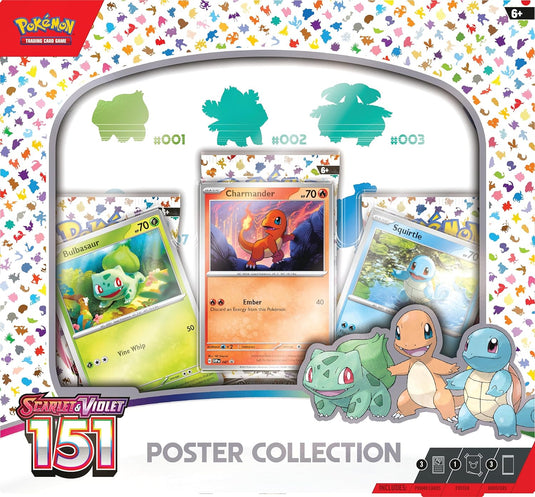 Pokemon TCG Scarlet & Violet 3.5 Pokemon 151 Poster Collection - Cobbco