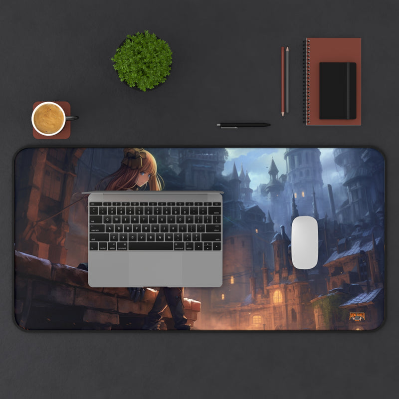 Load image into Gallery viewer, Design Series High Fantasy RPG - Female Adventurer #9 Neoprene Playmat, Mousepad for Gaming
