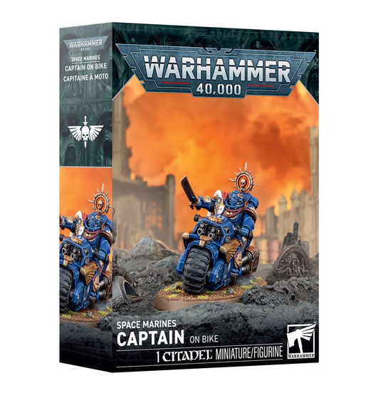 Games Workshop Space Marine Captain on Bike 11th ed Warhammer 40k
