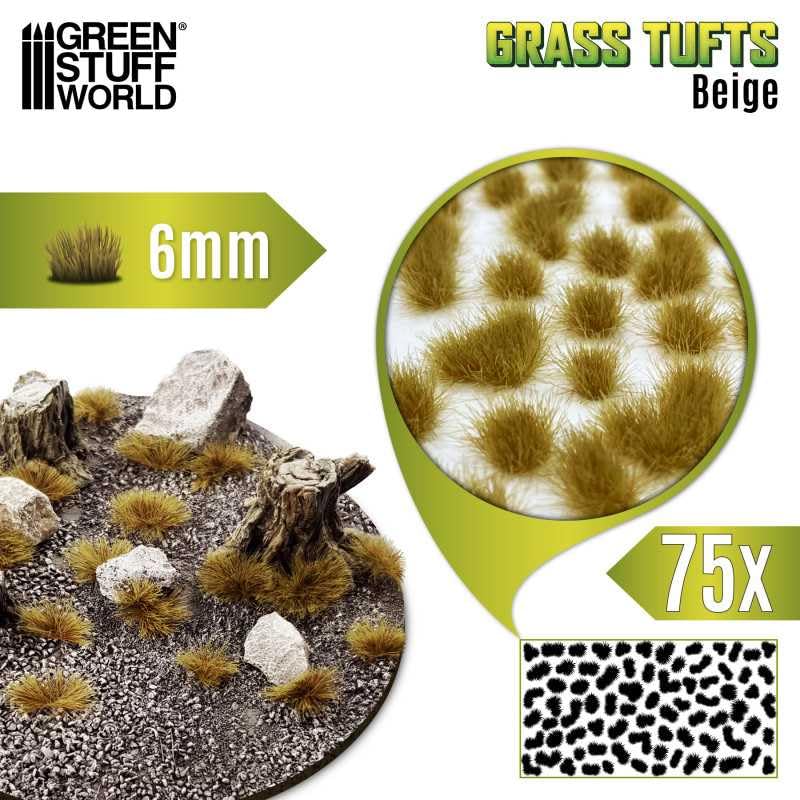 Load image into Gallery viewer, Green Stuff World Static Grass Tufts 6 mm - Beige - 10671 - Cobbco
