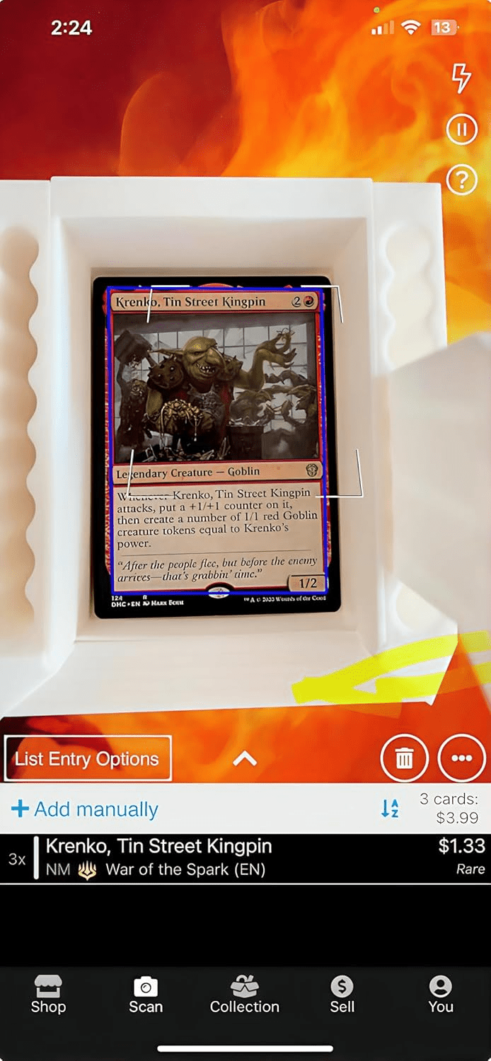 Load image into Gallery viewer, Scan Box V2 – Universal Stand for Trading Card Scan Apps with Phone Mount &amp; Slide - Out Card Bin | Compatible with TCGplayer, Manabox &amp; More | Made in USA | Holds 170+ Cards | Rugged &amp; Easy to Use - Cobbco
