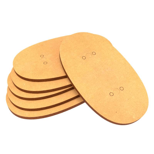 Green Stuff World MDF Bases - AOS Oval 90x52mm 9199 - Cobbco
