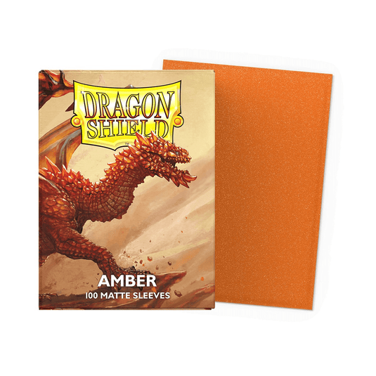 Dragon Shield Standard Size Card Sleeves – Matte Amber 100CT - Cobbco