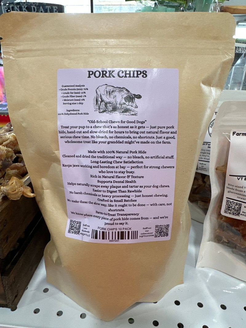 Load image into Gallery viewer, Abigails Pork Hide Chips Dog Treat - Cobbco
