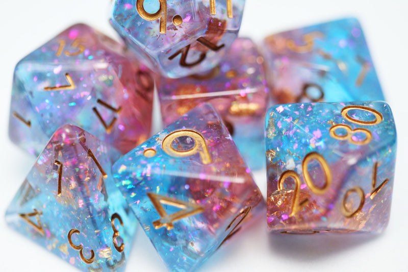 Load image into Gallery viewer, Foam Brain Games Mermaid Blood RPG Dice Set FBG2502 - Cobbco
