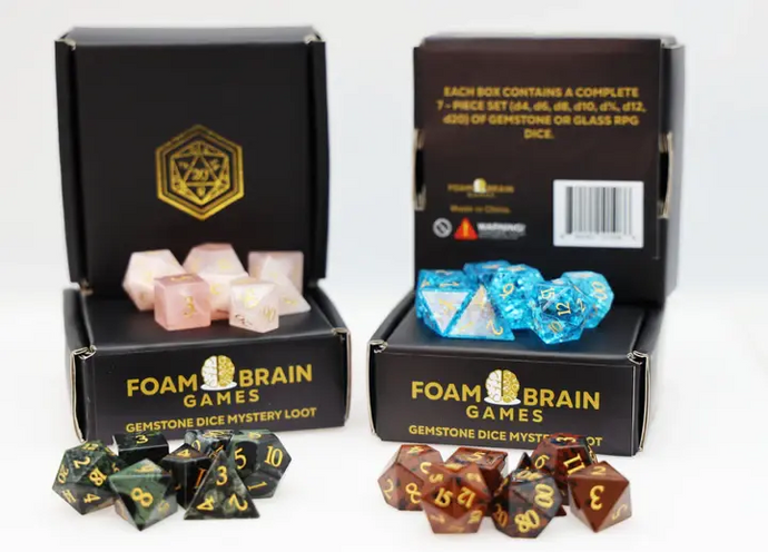 Foam Brain Games Mystery Loot - Gemstone Dice Set