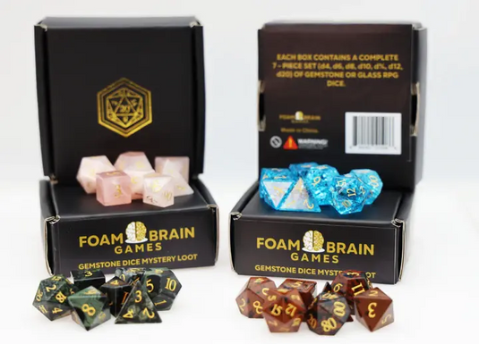 Foam Brain Games Mystery Loot - Gemstone Dice Set