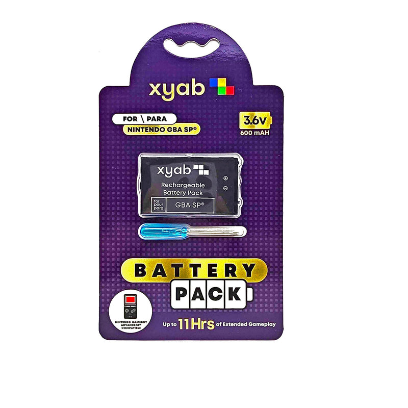 Load image into Gallery viewer, XYAB Super Capacity Rechargeable Battery Pack for Nintendo GBA SP - Cobbco
