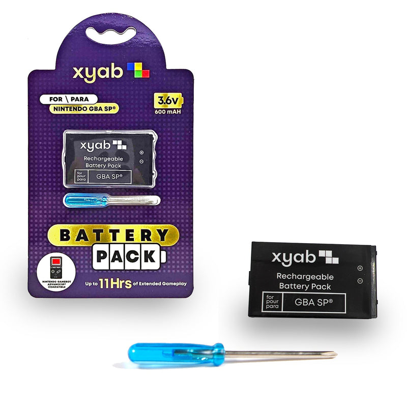 Load image into Gallery viewer, XYAB Super Capacity Rechargeable Battery Pack for Nintendo GBA SP - Cobbco
