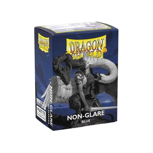 Dragon Shield Standard Size Card Matte Sleeves 100 CT - Non Glare Blue - Smooth & Tough Premium TCG Sleeves | Compatible with Pokemon, Flesh & Blood, - Cobbco