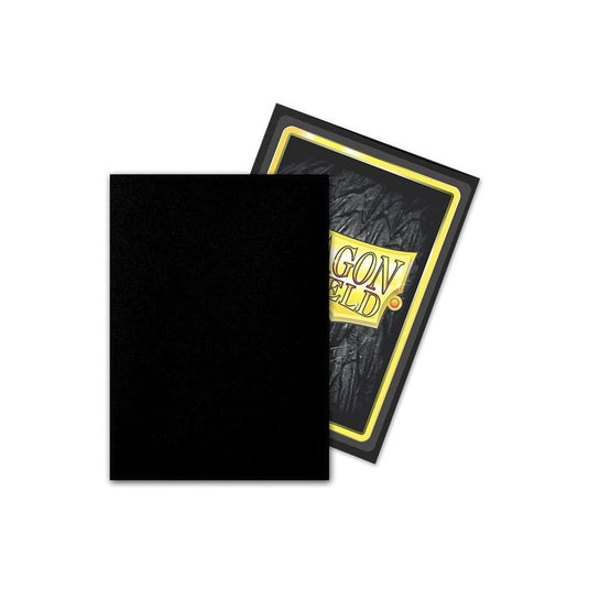 Dragon Shield Arcane Tinmen Dragon Shield 13003 Matte Black Outer Sleeves 100 Count - Cobbco
