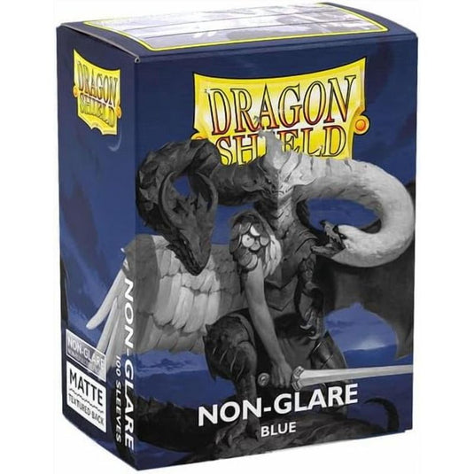 Dragon Shield Standard Size Card Matte Sleeves 100 CT - Non Glare Blue - Smooth & Tough Premium TCG Sleeves | Compatible with Pokemon, Flesh & Blood, - Cobbco