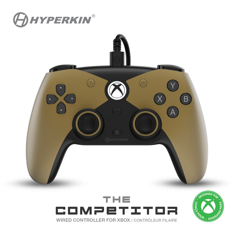Load image into Gallery viewer, The Competitor Wired Controller Officially Licensed by XBOX - Gold
