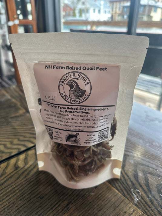Abigails Pet Treat - Quail Feet - Cobbco