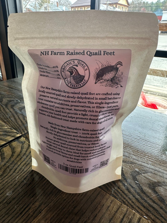 Abigails Pet Treat - Quail Feet - Cobbco