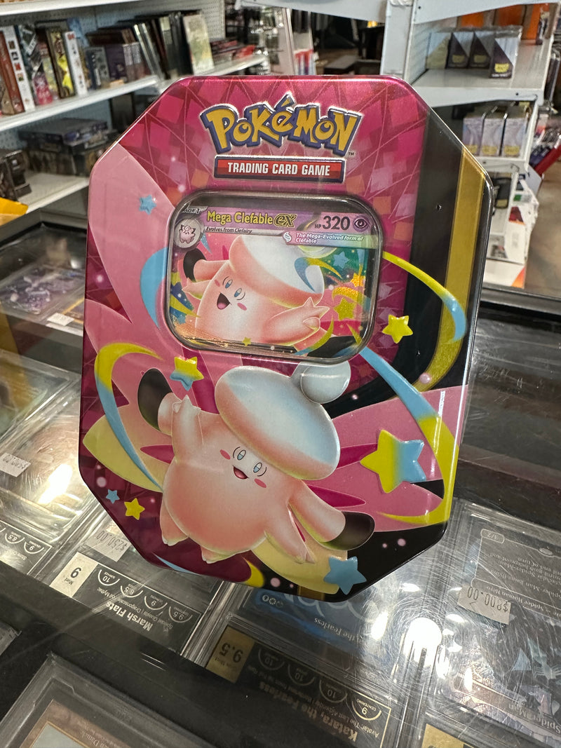 Load image into Gallery viewer, Mega Moonlit Tin [Mega Clefable ex] or [Mega Gengar ex] - Assorted

