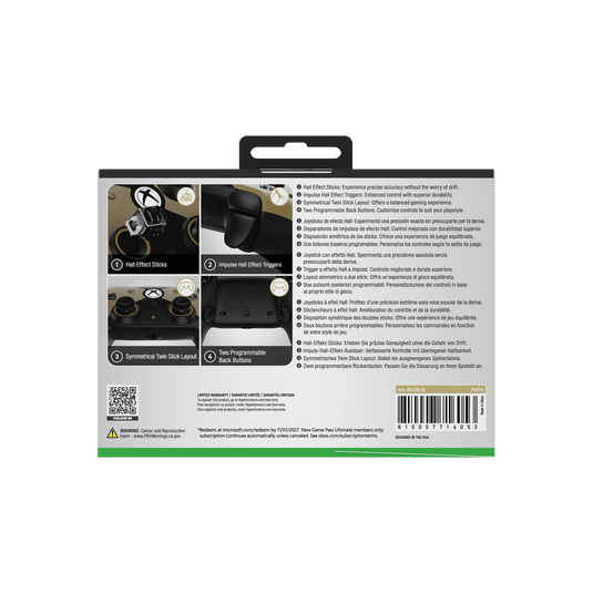 The Competitor Wired Controller Officially Licensed by XBOX - Gold