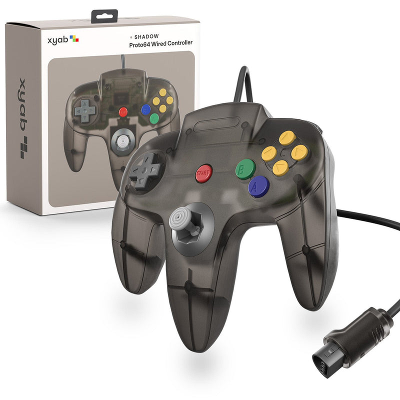 Load image into Gallery viewer, XYAB PROTO64 Wired Controller - Smoke Black for Nintendo N64 - Cobbco
