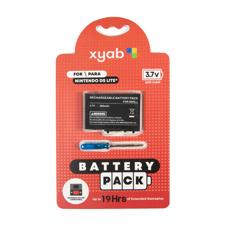 Load image into Gallery viewer, XYAB - 3.7V 600mAh High Capacity Replacement Battery for Nintendo DS Lite Console - Includes Tool Kit
