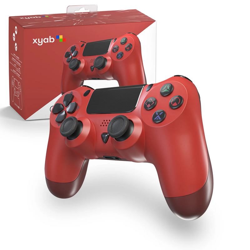Load image into Gallery viewer, XYAB - Wireless Controller for PS4 with Touchpad, Vibration - Reactive - Red
