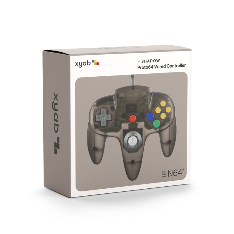 Load image into Gallery viewer, XYAB PROTO64 Wired Controller - Smoke Black for Nintendo N64 - Cobbco

