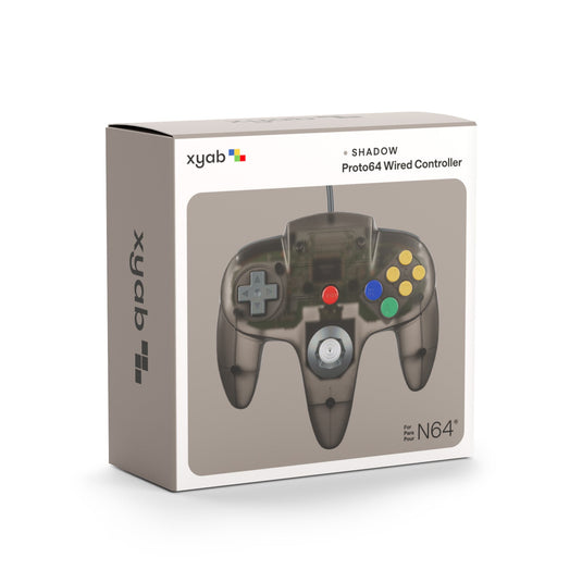 XYAB PROTO64 Wired Controller - Smoke Black for Nintendo N64 - Cobbco