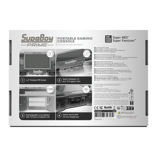 Hyperkin SupaBoy Portable Prime SNES Super Famicom Handheld Consol - Cobbco